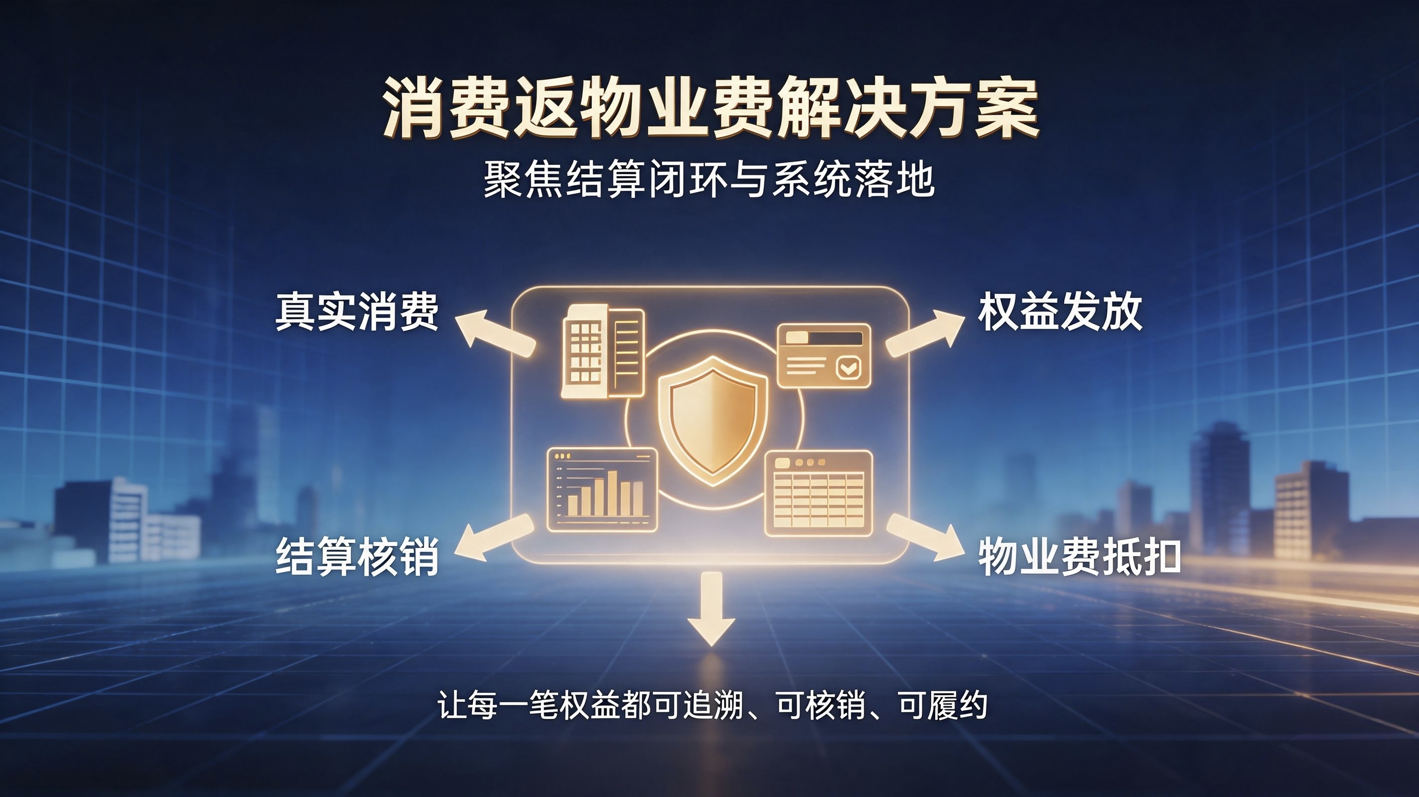 消费返物业费怎么落地?关键在结算与核销的闭环设计